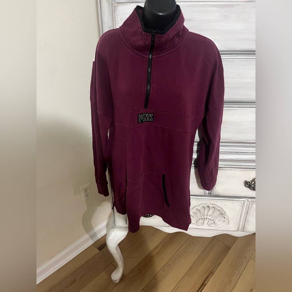 PINK Victoria's Secret Burgundy Pullover